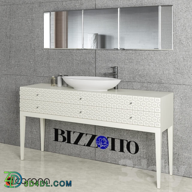 Console under the sink Bizzotto Natural chic art. 573 mirror wall art. 273 washbasin lavabo appoggio bianco mixer WasserKRAFT 4107