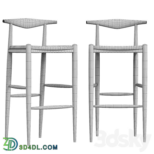 Bar stool elbow 3D Models 3DSKY