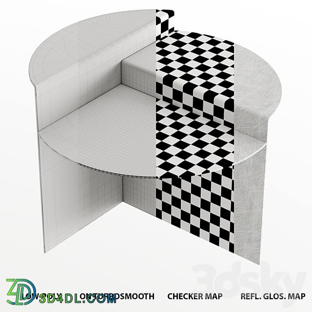 FRAME RIVET 2022 SIDE TABLE 3D Models 3DSKY