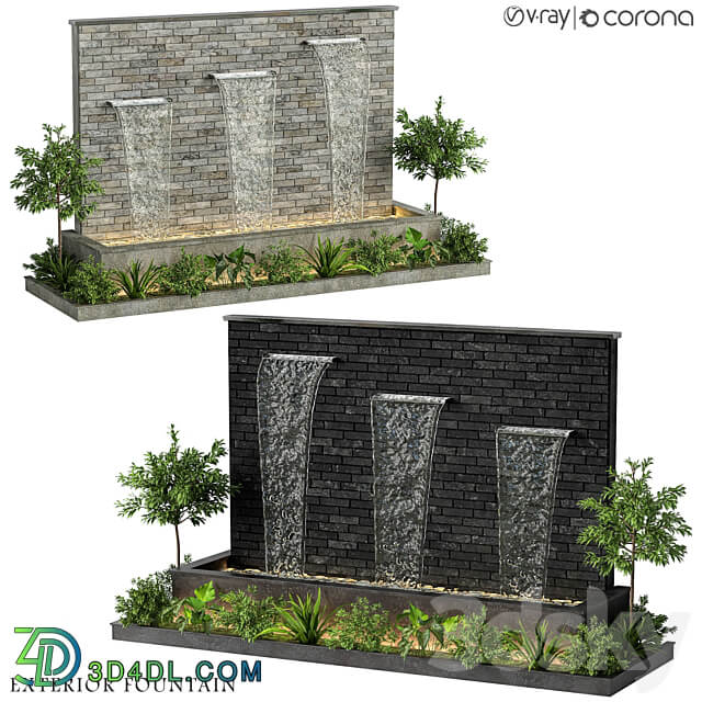 Exterior fountain 22 Urban environment 3D Models 3DSKY