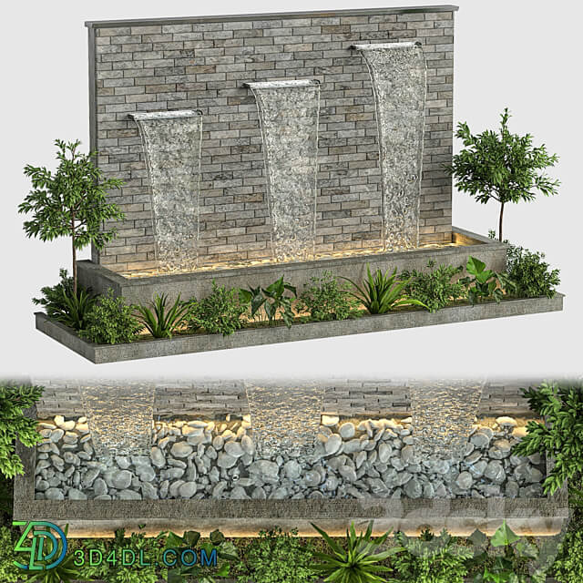 Exterior fountain 22 Urban environment 3D Models 3DSKY