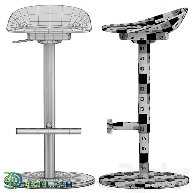 Ikea JANINGE YAN INGE bar stool 3D Models 3DSKY