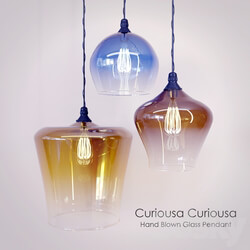 Hand Blown Glass Pendant Curiousa Pendant light 3D Models 