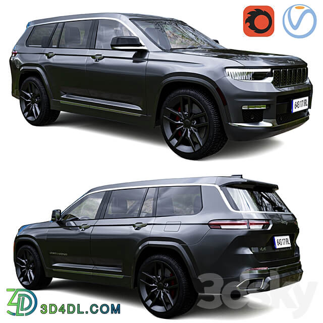 Jeep Grand Cherokee L 2021 3D Models 3DSKY