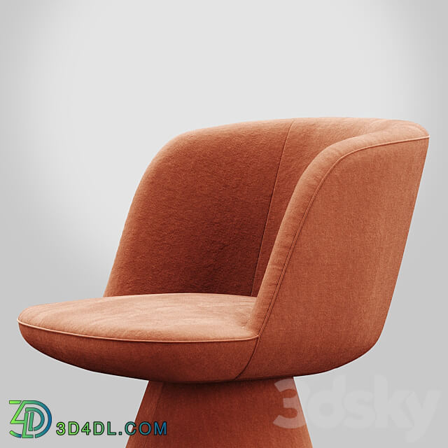 B b Italia Flair O chair 3D Models 3DSKY