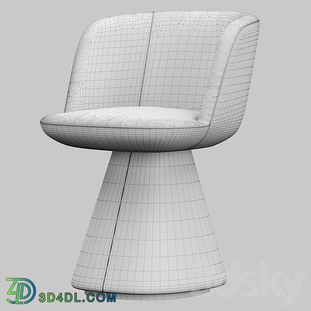 B b Italia Flair O chair 3D Models 3DSKY