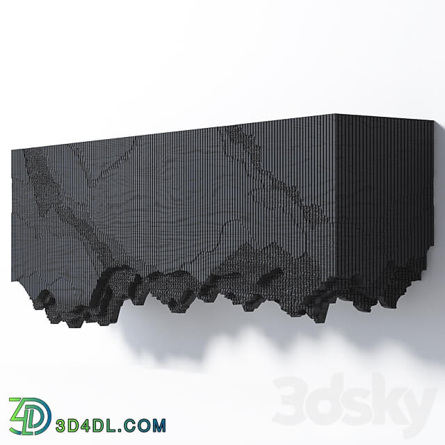 Hanging chest of drawers Ledge 72 Sideboard Chest of drawer 3D Models 3DSKY