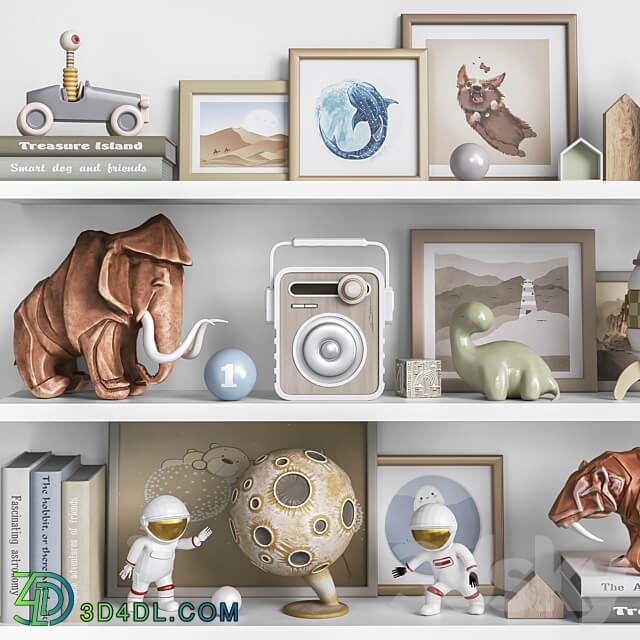 Toys and furniture set 117 Miscellaneous 3D Models