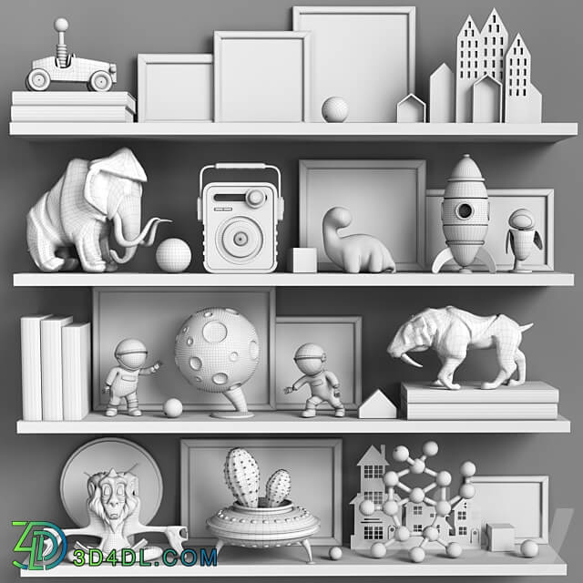 Toys and furniture set 117 Miscellaneous 3D Models