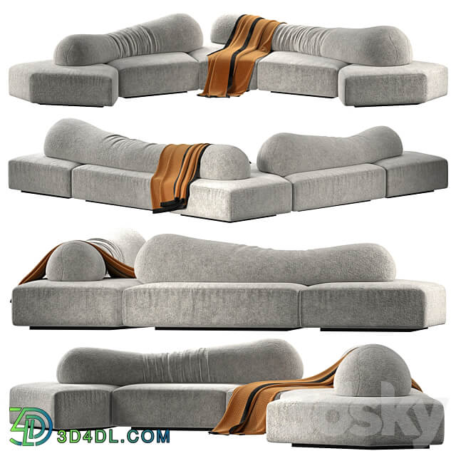 Edra On The Rocks Modular sofa 3D Models 3DSKY