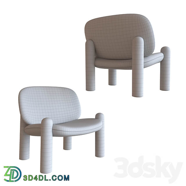 Driade tottori armchair 3D Models 3DSKY