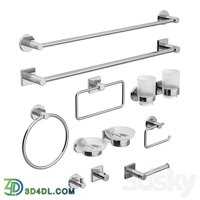 Sonia Line bathroom accessories set 3D Models 3DSKY