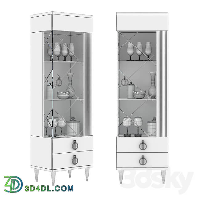 Showcase cabinet from the Rimini Solo collection Wardrobe Display cabinets 3D Models 3DSKY