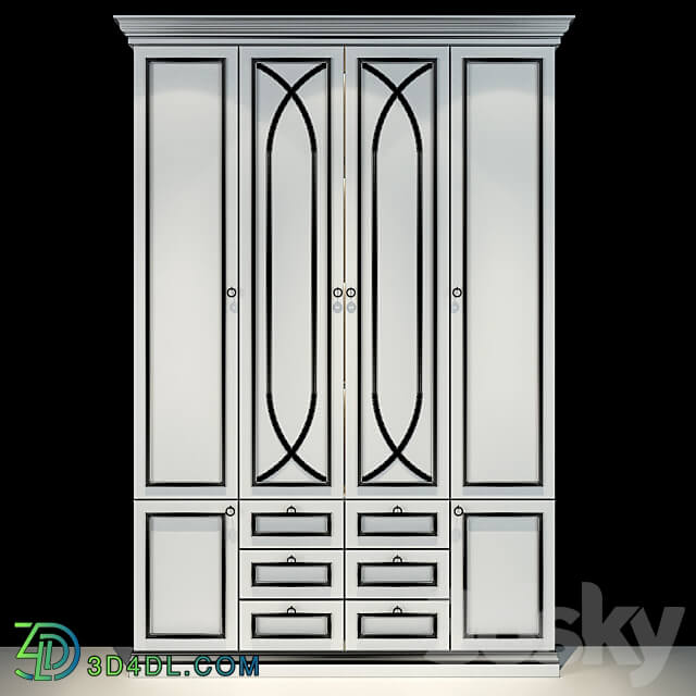 Furniture Composition 71 Wardrobe Display cabinets 3D Models 3DSKY