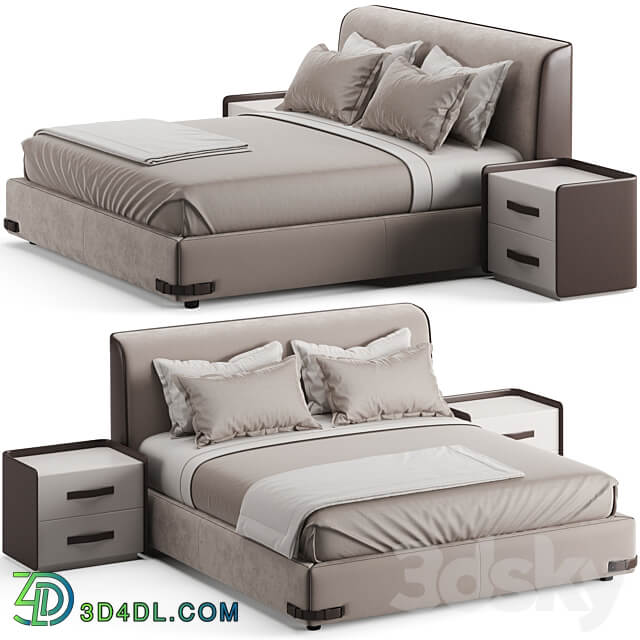 Fendi Casa Soho Bed Bed 3D Models 3DSKY