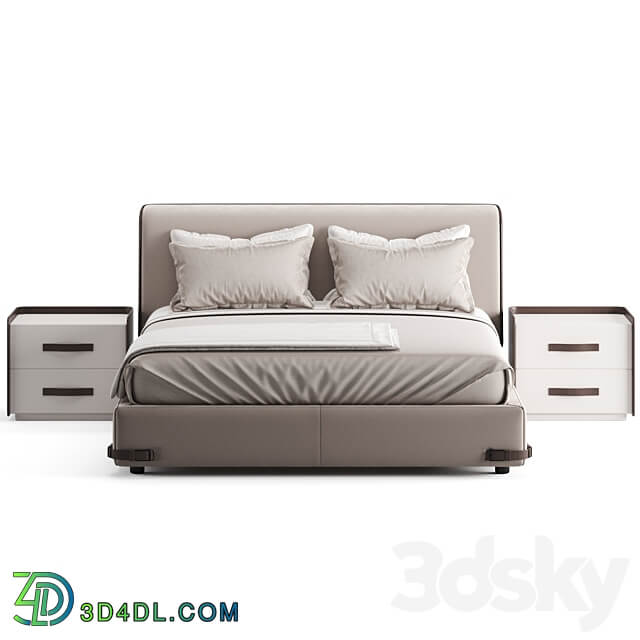 Fendi Casa Soho Bed Bed 3D Models 3DSKY