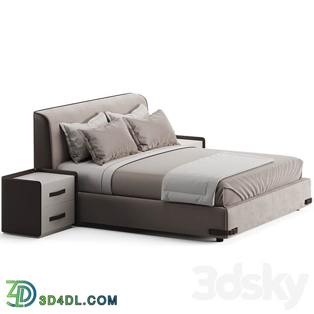 Fendi Casa Soho Bed Bed 3D Models 3DSKY