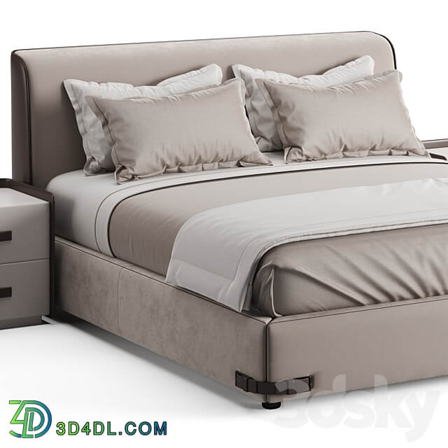 Fendi Casa Soho Bed Bed 3D Models 3DSKY