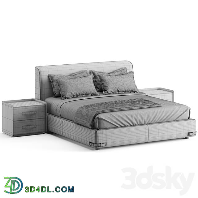 Fendi Casa Soho Bed Bed 3D Models 3DSKY