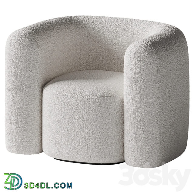 Hugger Chair by Leanne Ford Crate and Barrel 3D Models 3DSKY