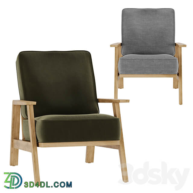 Armchair Linna La Redoute 3D Models 3DSKY