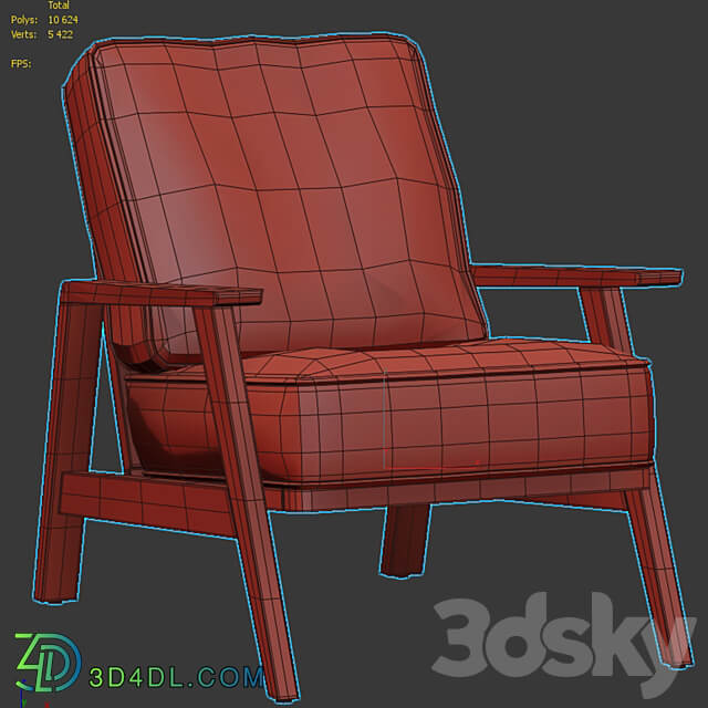 Armchair Linna La Redoute 3D Models 3DSKY