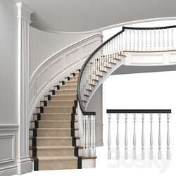 Classic stairs 3 3D Models 3DSKY 