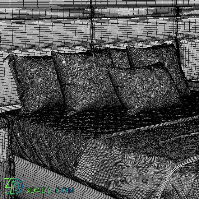 Capitalcollection Trilogy XL Bed 3D Models 3DSKY