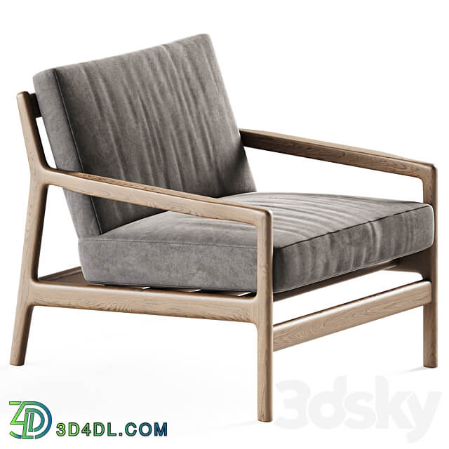 Teak Jack Outdoor Lounge Chair by Ethnicraft Garden Chair 3D Models 3DSKY