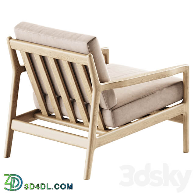 Teak Jack Outdoor Lounge Chair by Ethnicraft Garden Chair 3D Models 3DSKY