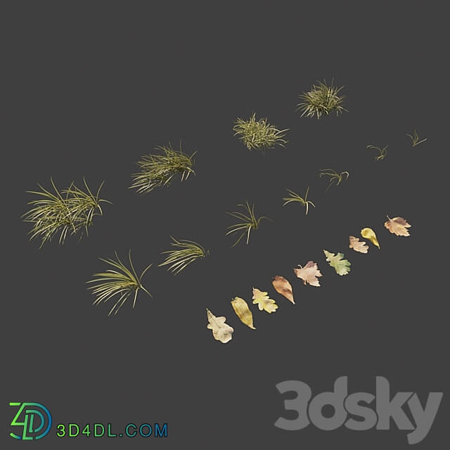 Winter Grass 01 3D Models 3DSKY