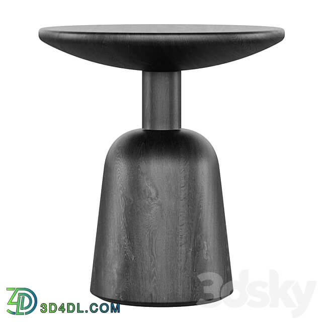 Macbeth Hemlock Black Wood Side Table by CB2 3D Models 3DSKY