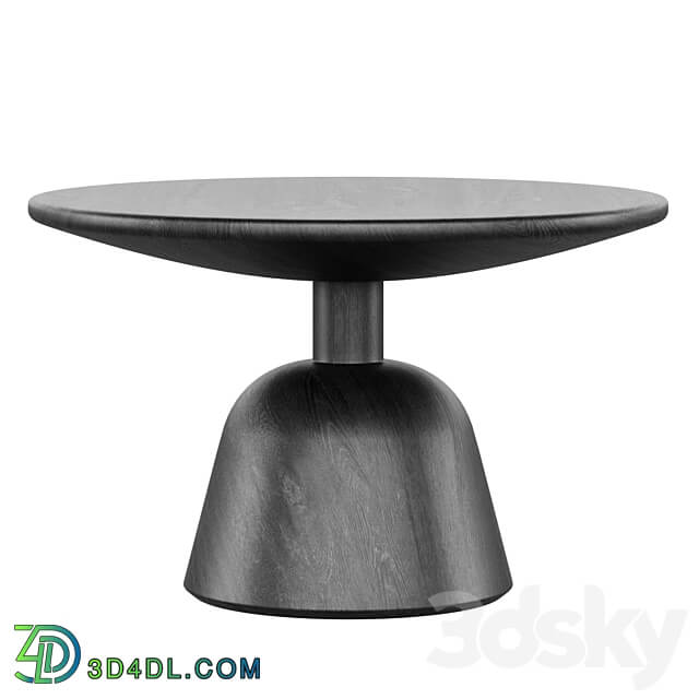 Macbeth Hemlock Black Wood Side Table by CB2 3D Models 3DSKY