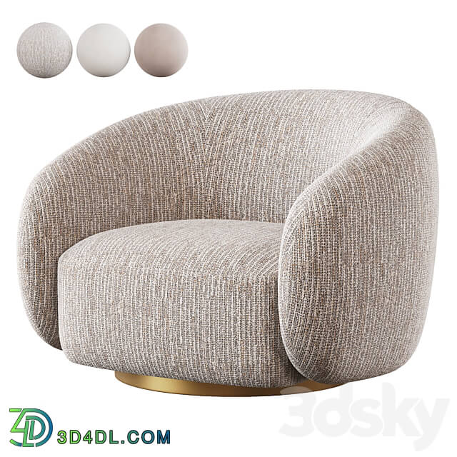 Eichholtz Swivel Chair Brice 3D Models 3DSKY