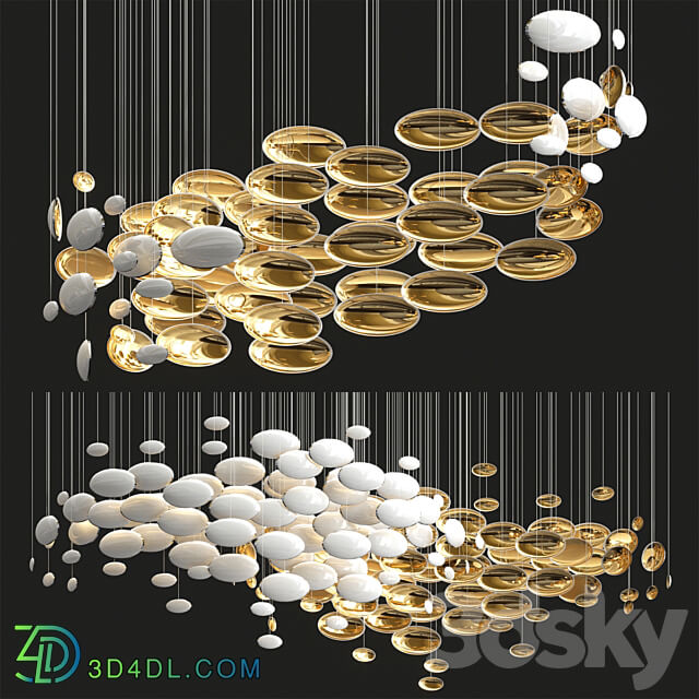 Sans Souci Bowls Chandelier Collection Pendant light 3D Models 3DSKY