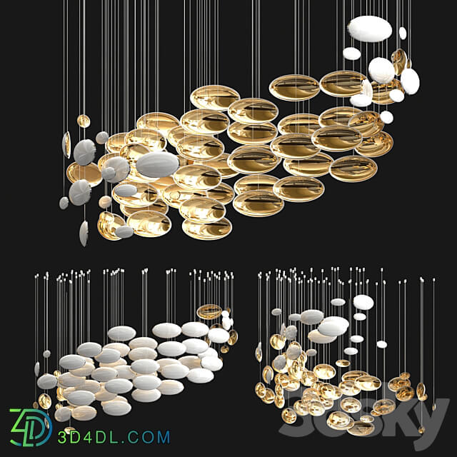 Sans Souci Bowls Chandelier Collection Pendant light 3D Models 3DSKY