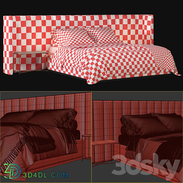 PROVENCE thesofaandchair Company Bed 3D Models 3DSKY