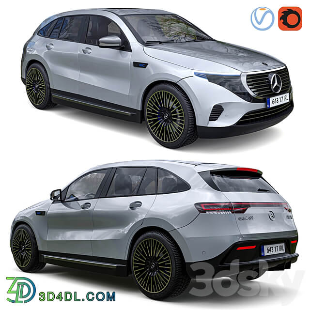 Mercedes Benz EQC 400 3D Models 3DSKY