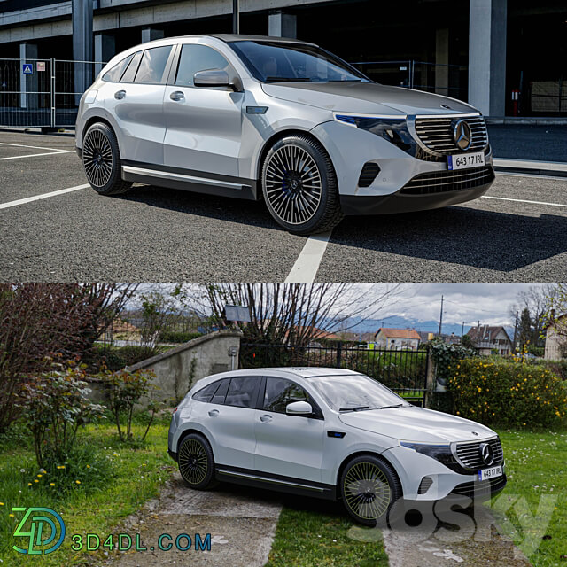 Mercedes Benz EQC 400 3D Models 3DSKY