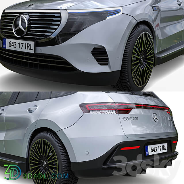 Mercedes Benz EQC 400 3D Models 3DSKY