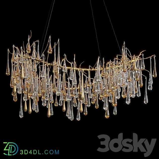 Hanging chandelier Vargov Design Olive Pendant light 3D Models 3DSKY