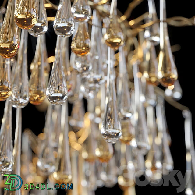 Hanging chandelier Vargov Design Olive Pendant light 3D Models 3DSKY