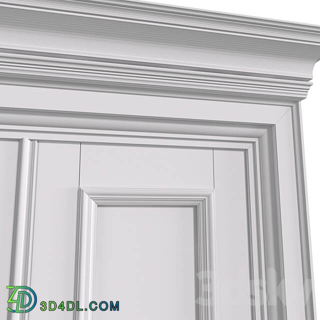 Entrance classic doors. Entrance to the house.Front Door. Outdoor Entrance classic door.External Doors. Exterior Door.Street 3D Models 3DSKY