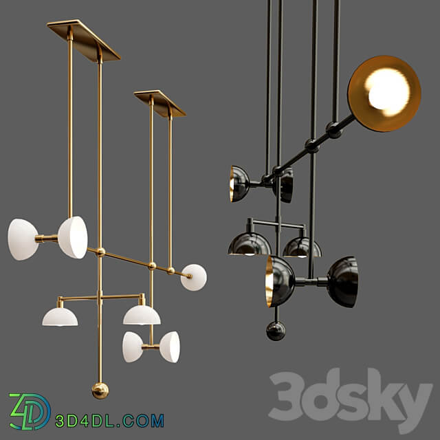 TRAPEZE 7 MOBILE Pendant light 3D Models 3DSKY