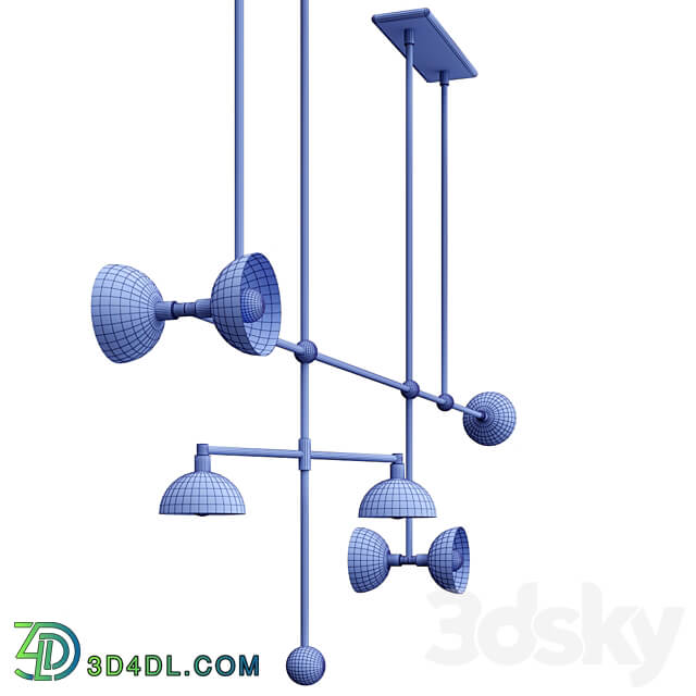 TRAPEZE 7 MOBILE Pendant light 3D Models 3DSKY