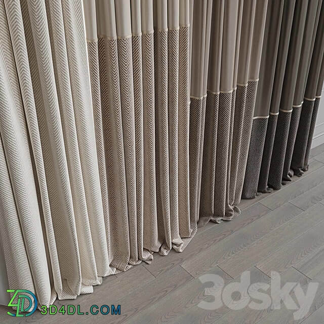 Set of curtains 111 3D Models 3DSKY