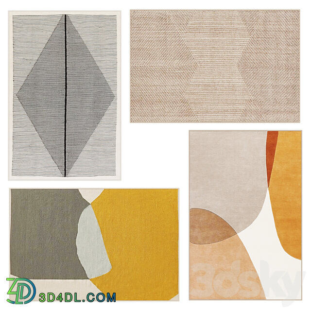 Laredoute Rug set 15 3D Models 3DSKY