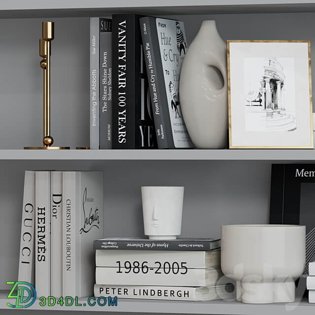 Decor shelf set 17 3D Models 3DSKY