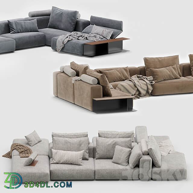 Westside Sofa Poliform 3D Models 3DSKY