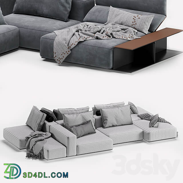 Westside Sofa Poliform 3D Models 3DSKY